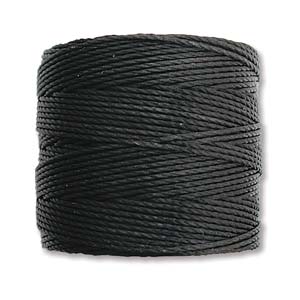 13332 S-Lon pärltråd, svart, 0,5 mm, 70 m, 1 st.