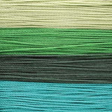 13339 S-Lon pärltråd, Grön mix, 0,5 mm, 4*10 m, 1 st.