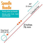13361 Pärlnål Speedle Needle, 76 mm, 2 st.