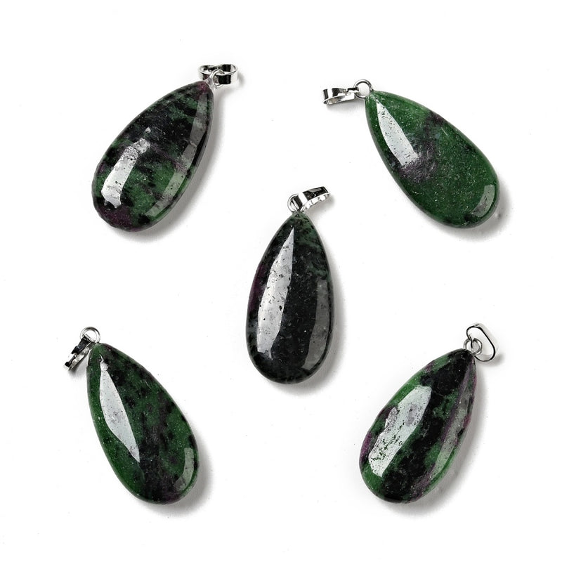 Rubin i Zoisite hänge, naturlig, 1 st, (13186)