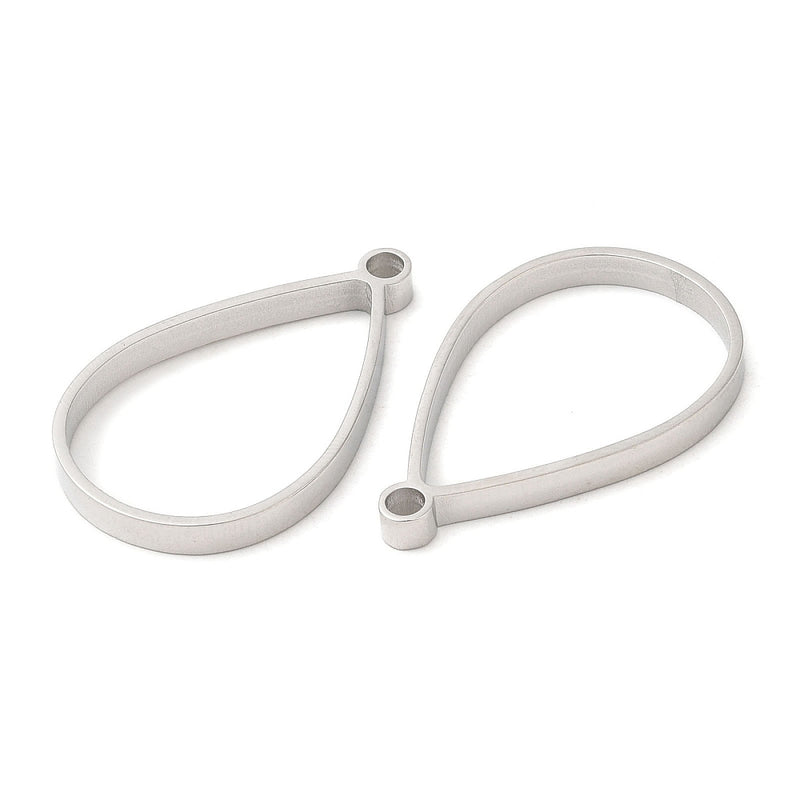 Droppe öppen, Rostfritt stål, 31x19x3 mm, 1 st, (13240)