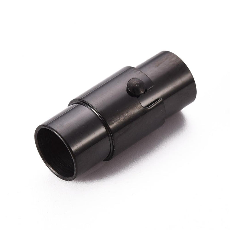 Magnetlås, Rostfritt stål, svart, 1st, (13274)