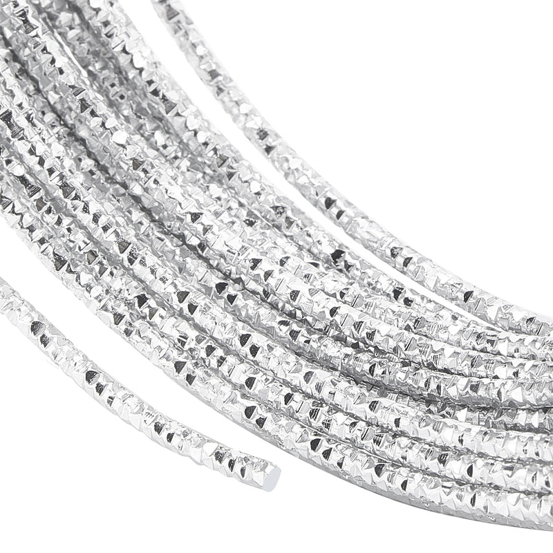 Aluminiumtråd med textur, 2 mm (13286)