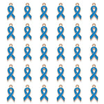 13402 Emalj hänge, prostata cancer symbol, blå, 1 st