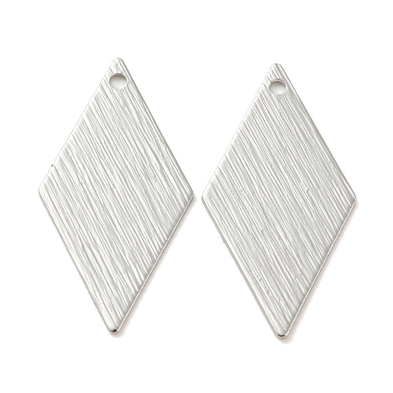 Hänge Romb, silver, 26x13x0,6 mm, 1 st, (13446)
