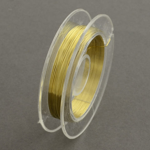13469 Koppar wire guldpläterad, 0,3mm, 1 rulle 10m