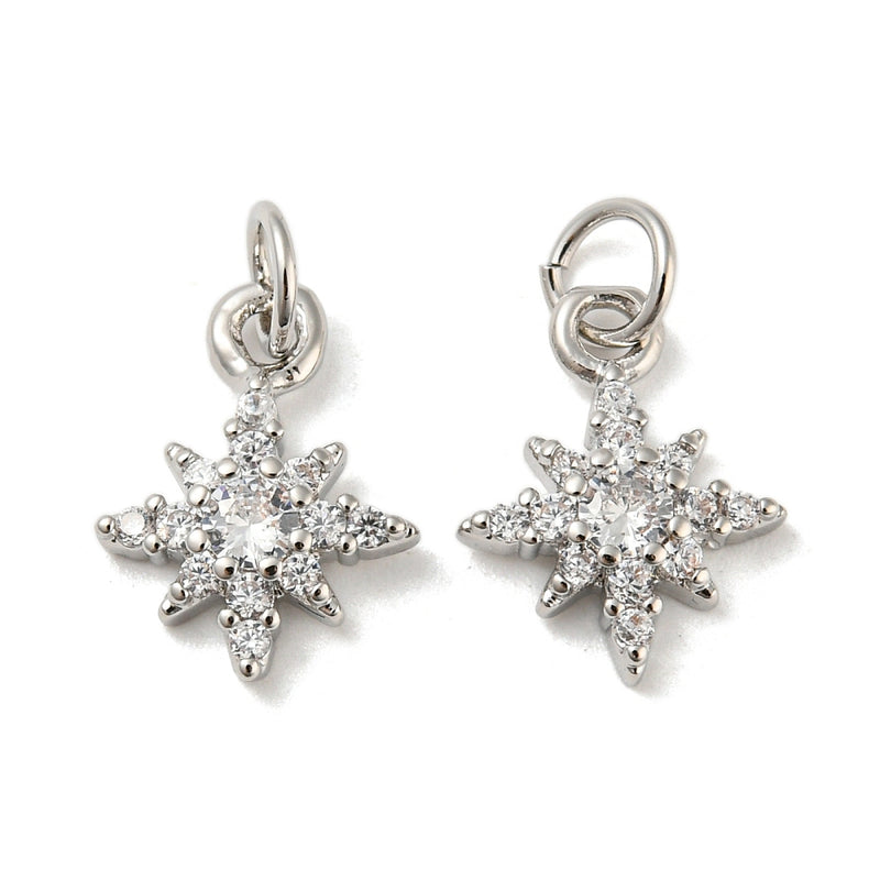 Stjärna med Cubic Zirconia,  1 st, 13502