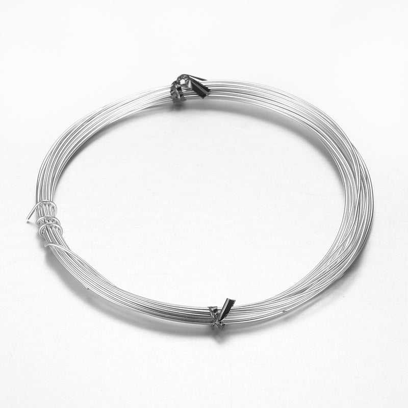 Aluminiumtråd, silver, 1,2 mm,  10m, (13584)