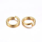 13649 O-ringar, 304 rostfritt stål , 24K guldpläterat, 10x1 mm, 25 st