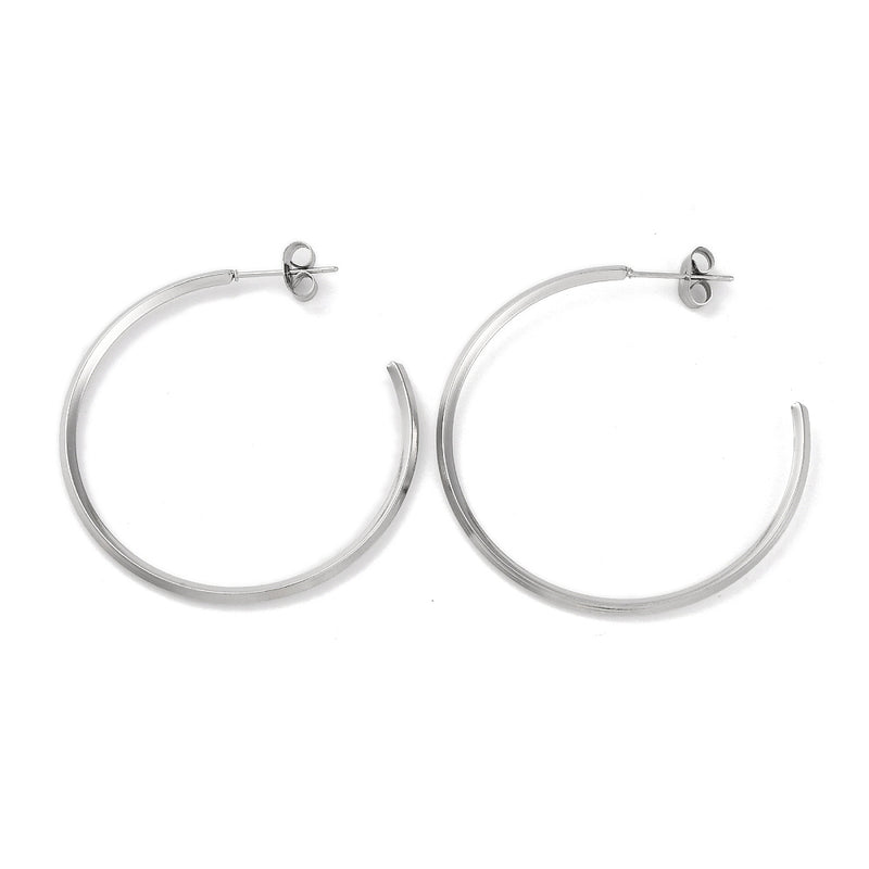 Stiftörhänge, Rostfritt stål, 40x40x1,8 mm, 1 par, (13658)