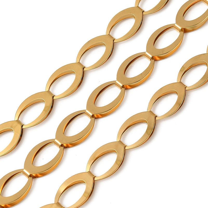 Kedja, Rostfritt stål, 1 m, (13667)