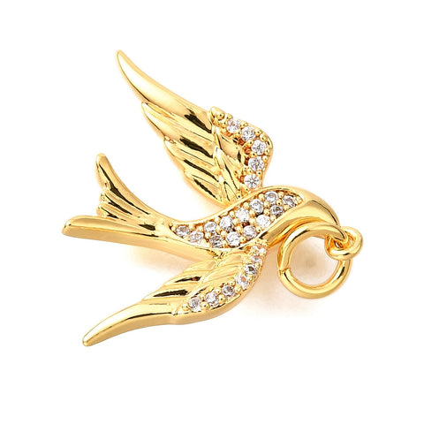 13739 Svala med cubic zirconia, 1 st