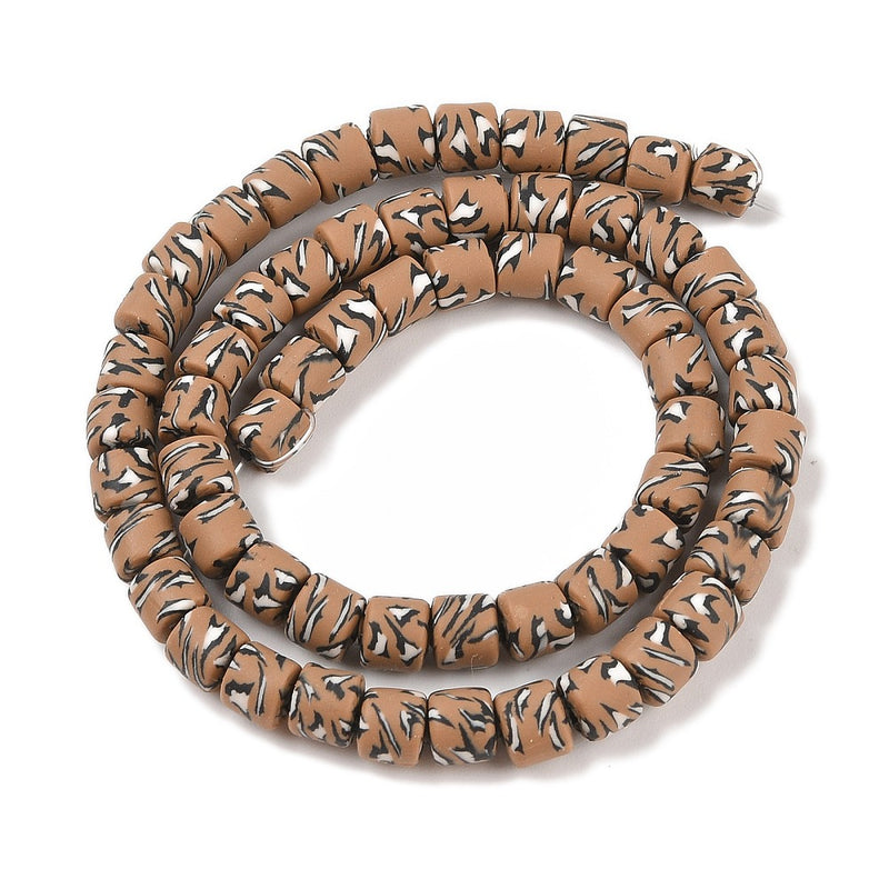 Tub polymerlera, kamel, 7x6 mm, 1 sträng (13747