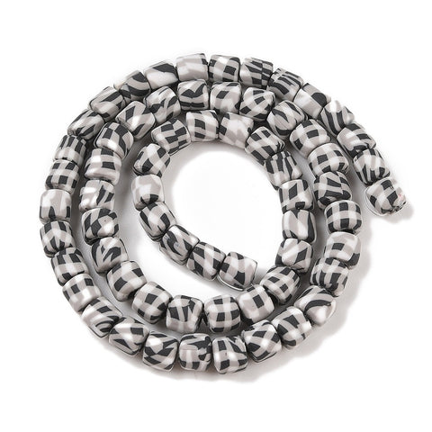13750 Tub polymerlera, rutig, 7x6 mm, en sträng (kopia)