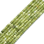 13751 Peridot, facetterad rondell, 1 sträng