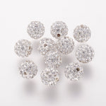 13763  Rhinestonepärla 8mm. vit