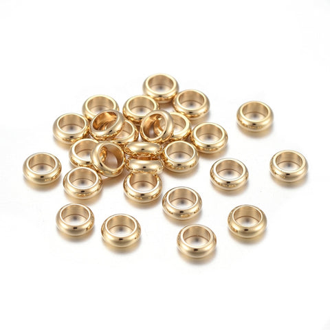13783 Mellandel, 201 rostfritt stål, guld, 20st
