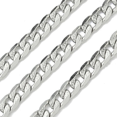 13800  Kedja, 304 rostfritt stål, 9x6x2 mm, 1 m