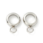 13821 Slider med ring för hängande berlock, 201 rostfritt stå, 1 st
