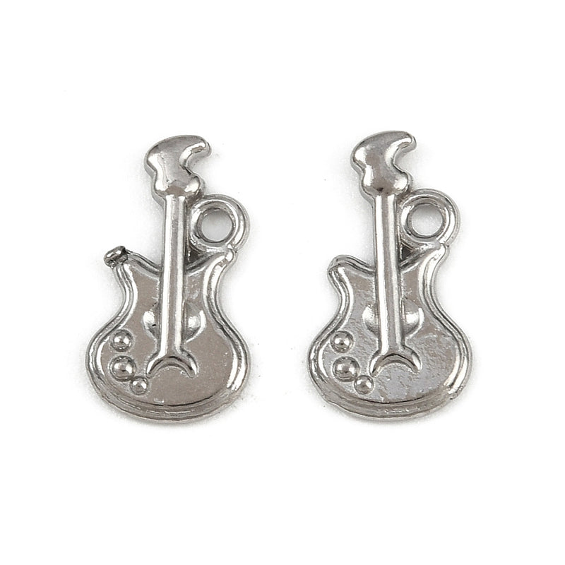 Gitarr, Rostfritt stål, 13x7x1,5 mm,  1 st, (13838)