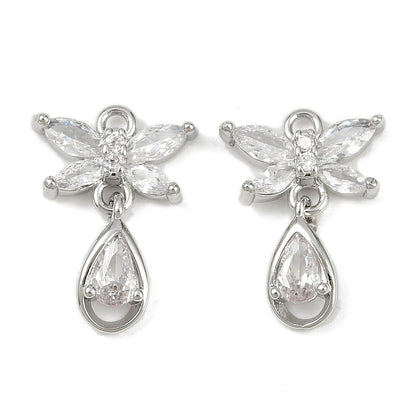 Fjäril med droppe, Cubic Zirconia, 1 st, 13866