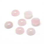 13886 Chabochon, rosen kvarts, 12 mm. 1 st