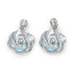 13889 Blomma med Cubic Zirconia och emalj, 1 st