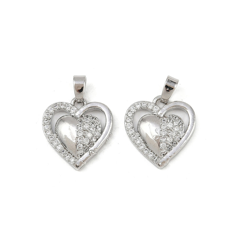 Hjärta, Cubic Zirconia, 1 st, (13912)