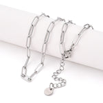13959 Halsband, paperclip, 304 rostfritt stål, 50cm
