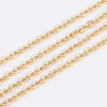 13960 Halsband, 304 rostfritt stål, 18K guldpläterad, 51 cm