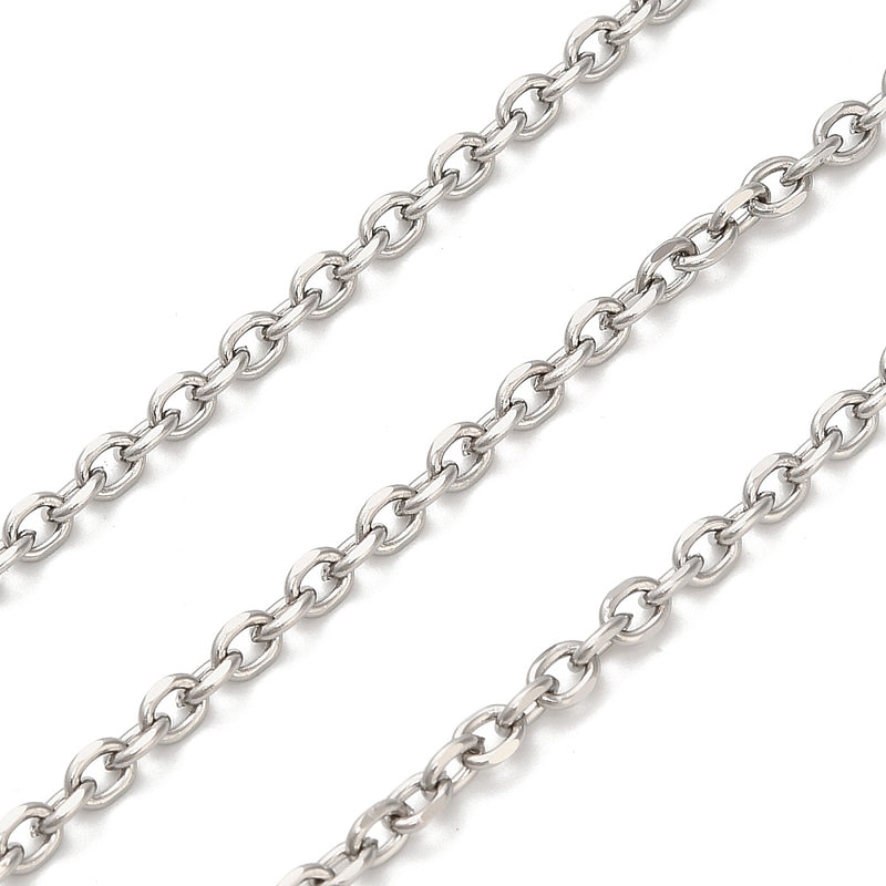 Kedja, 304 rostfritt stål, 1 m (14041)