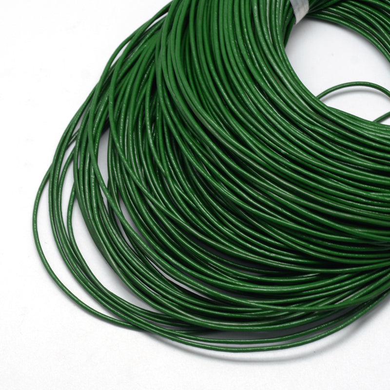 Läder grön, 2,0 mm, 1m (14099)