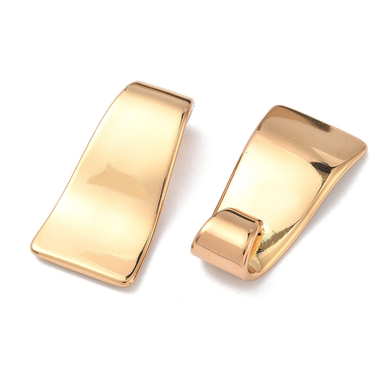 Hänge, rostfritt stål, guld, 42x21x11  mm, (14107)