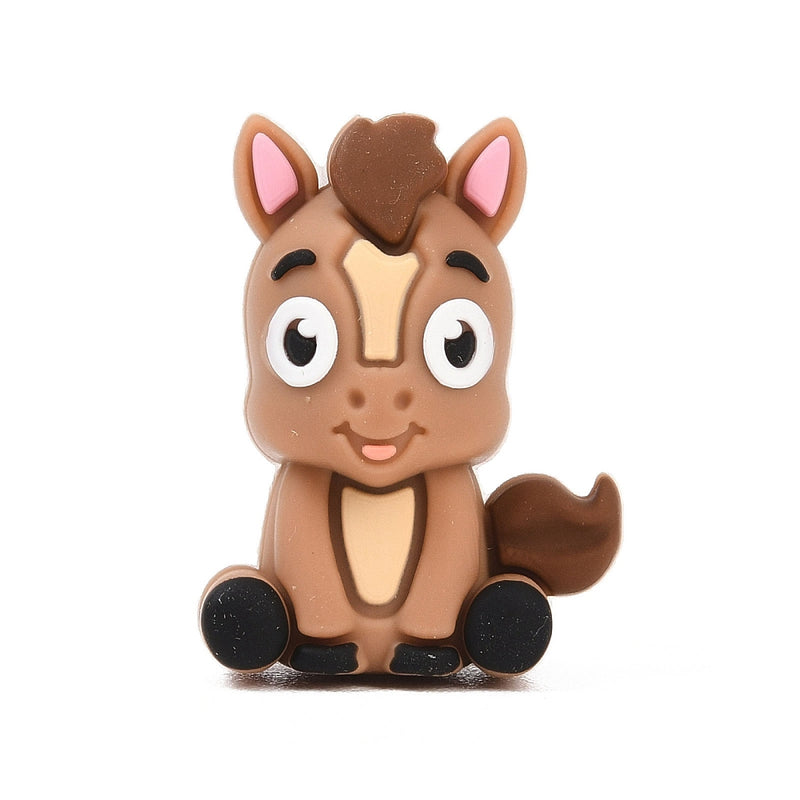 Häst, silikon, 30x22x15 mm, (14112)