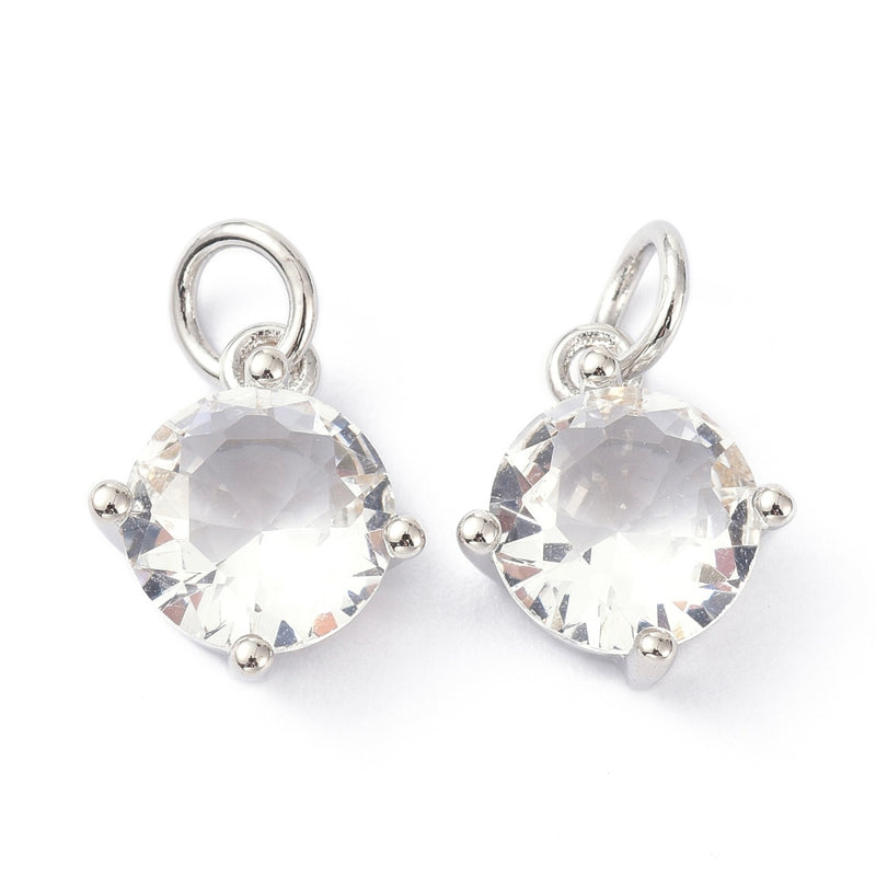 Hänge med Cubic Zirconia, 11x10x5 mm, 1 st (14139)