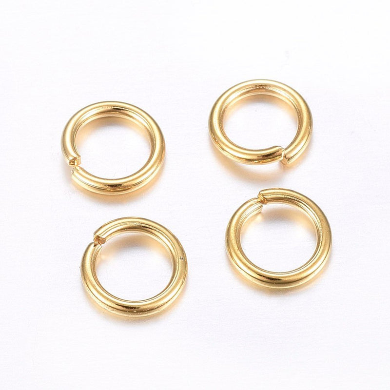 O-ringar, Rostfritt stål, guld, 10x1 mm, 20 st (14142)