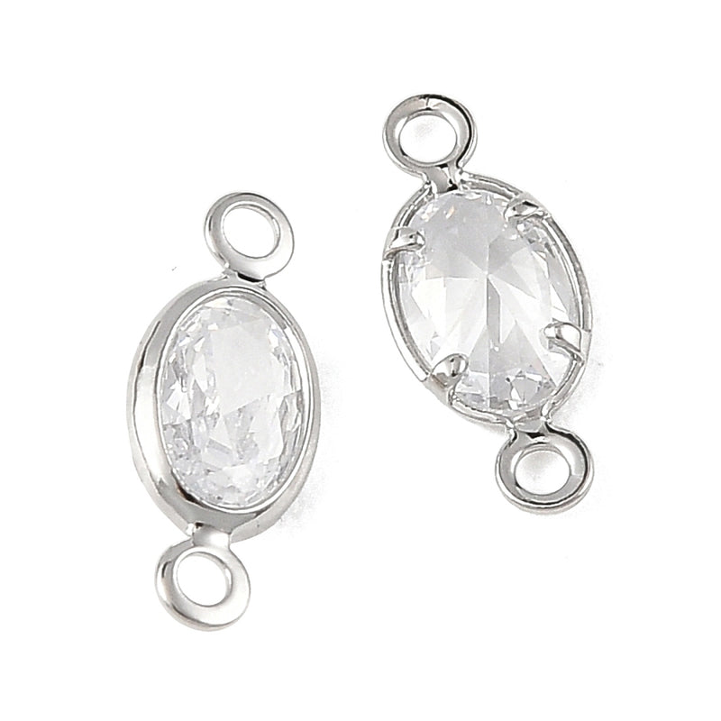 Connector cubic zirconia, 1 st (14174)