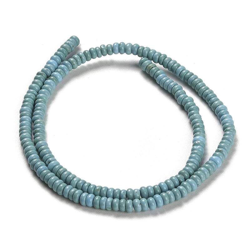 Turkos naturlig,rondell, 4,5x2 mm, 1 sträng (14210)