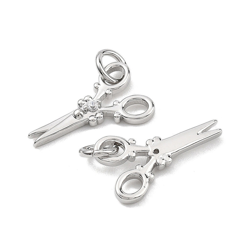 Sax med Cubic Zirconia, 16x9x2 mm, 1 st (14300)