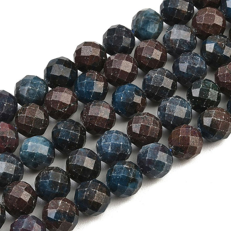 Naturlig Safir facetterad, rund, 8,5 mm, 1 sträng (14570)