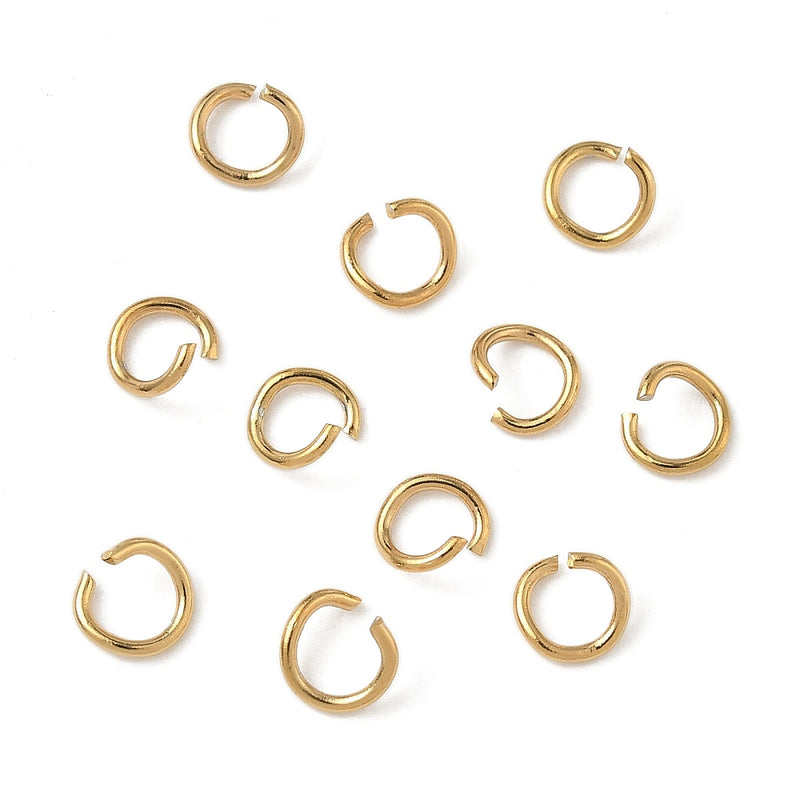 O-ringar, 304 rostfritt stål, ion plätering, 5x0,8 mm, 30 st (14589)