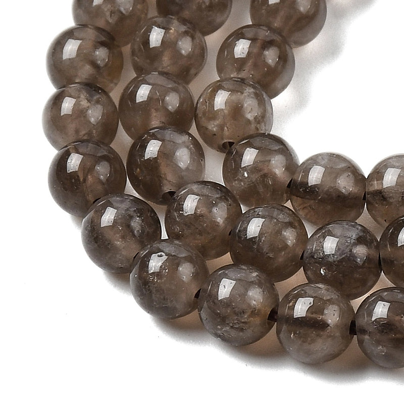 Rökkvarts naturlig, 6 mm, 1 sträng (14092)
