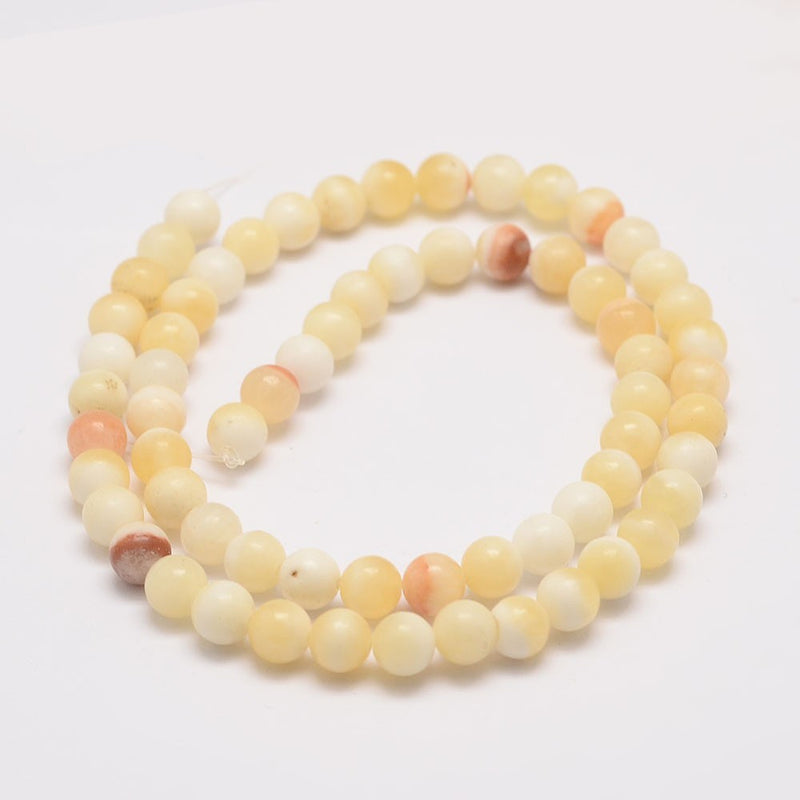 Naturlig Jade, 4-5 mm, 1 sträng (14482)