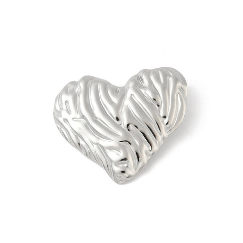 Hjärta, rostfritt stål, 28x33 mm, 1 st, 13954