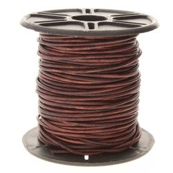 Läder antikbrun, 1,0 mm, 1 m