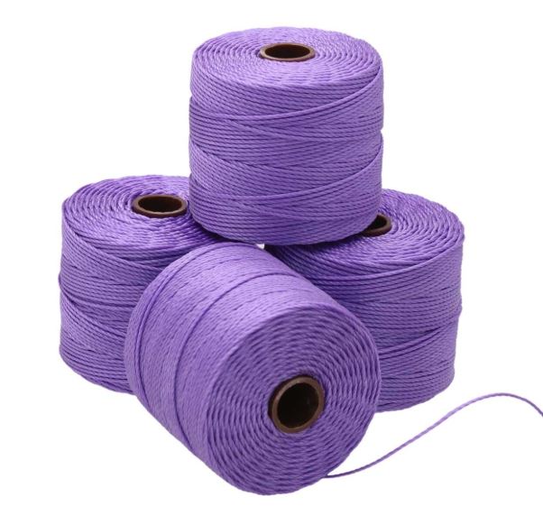 S-Lon pärltråd lila 0,5 mm, 70 m