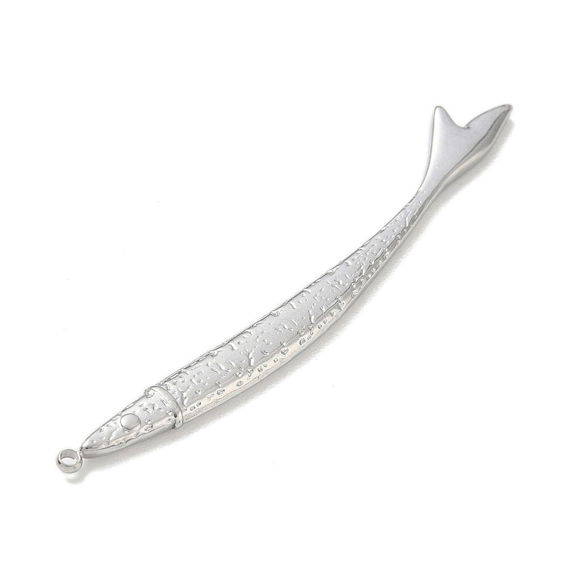 Fisk, hänge i rostfritt stål, 67x8 mm, stål, 1 st (14490)