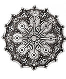 13876 Koftspänne 45x45 mm. Tibetsilver. 1 st