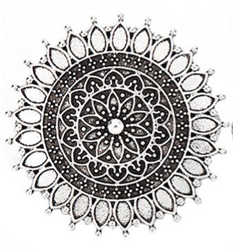 13879 Koftspänne 45x45 mm. Tibetsilver. 1 st.