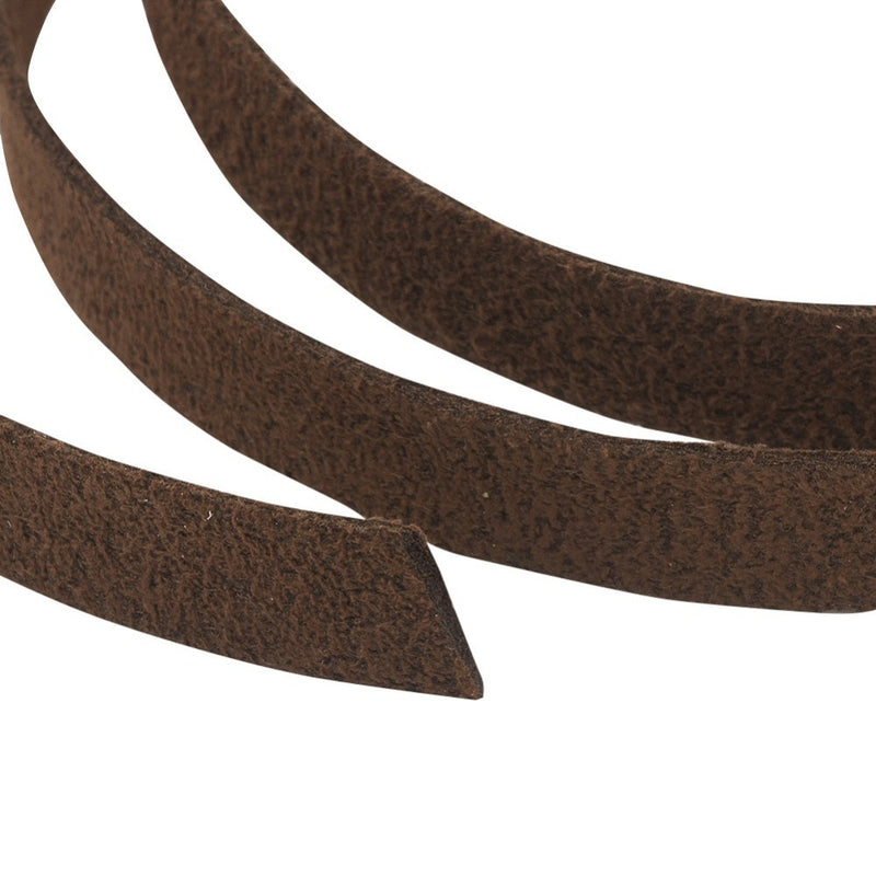 12310 Mockaband 10x1,5 mm. Sadelbrun. 1 m.